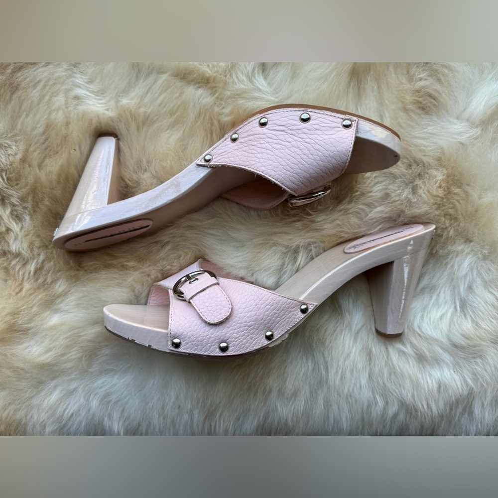 Burberry Pink Slide Sandals 38 - Picture 3 of 11